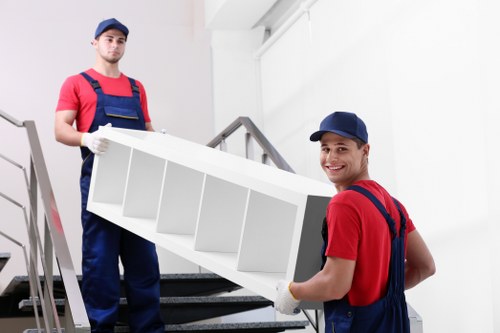Prepared household belongings ready for collection by Ilford removalists