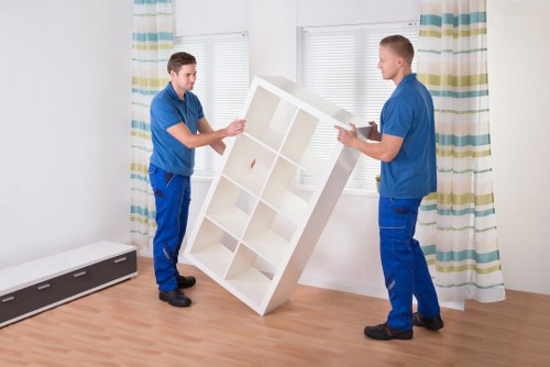 Preparation checklist and packing materials for a move in Ilford