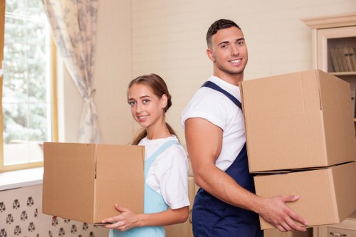 Large removal truck used for home or office transport in Ilford